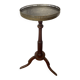 Elegant round wooden side table