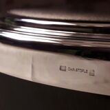 Bedles of plate Christofle silver metal model Guilloche