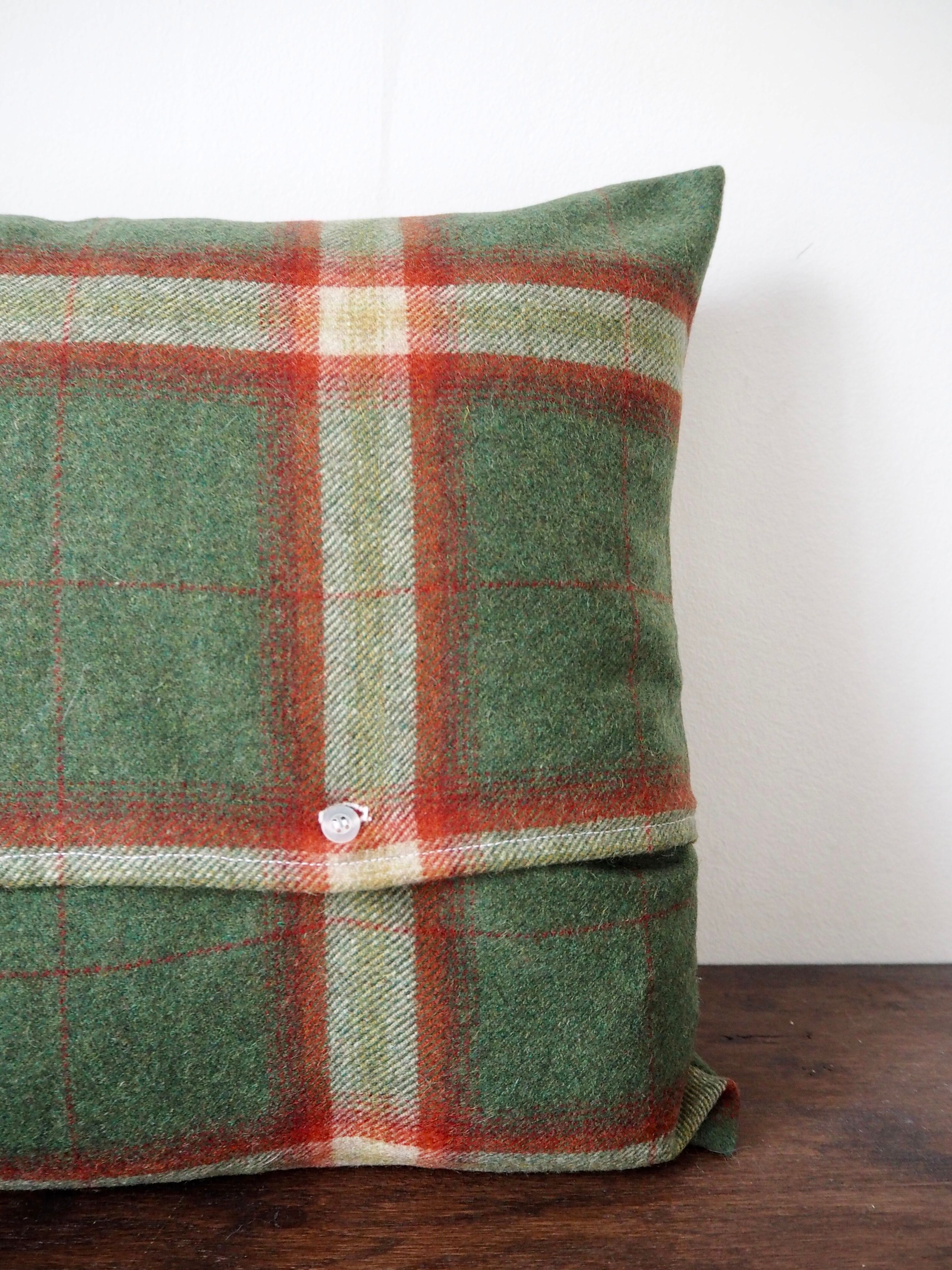 Tartan cushion cover