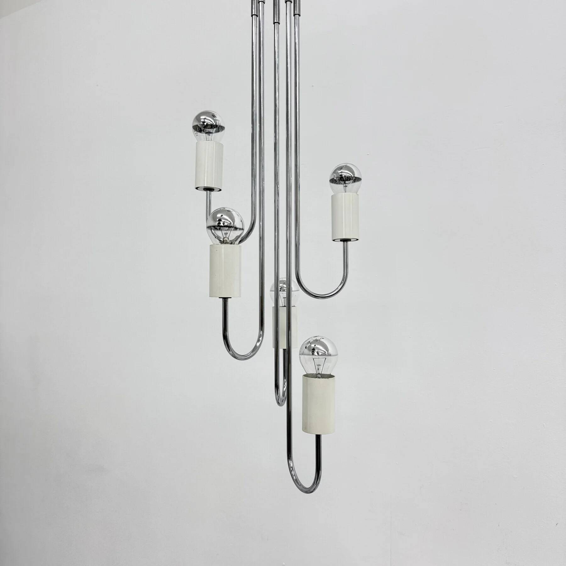 Suspension du milieu du siècle par Gaetano Sciolari, années 1970, Italie