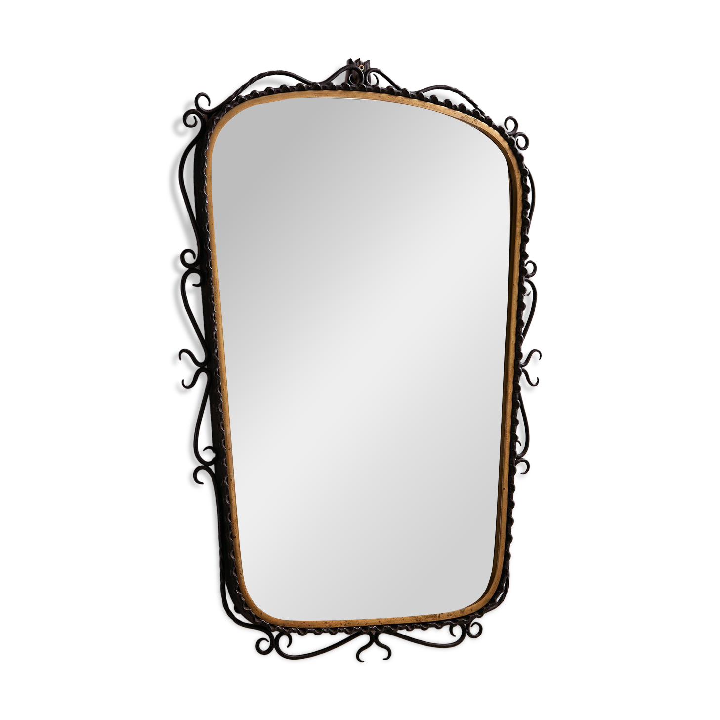 Miroir en fer forgé