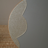 Table de chevet tripode en rotin vintage