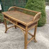 Rattan desk