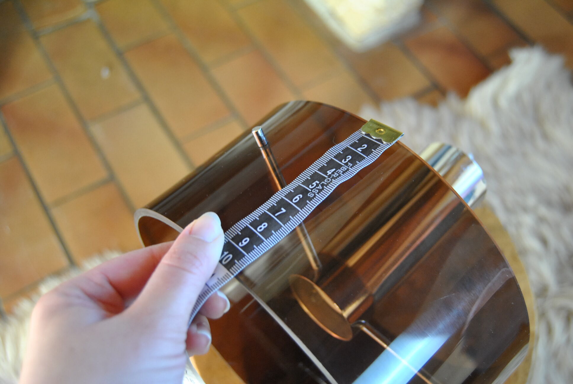 Smoked plexiglass chandelier 1970s