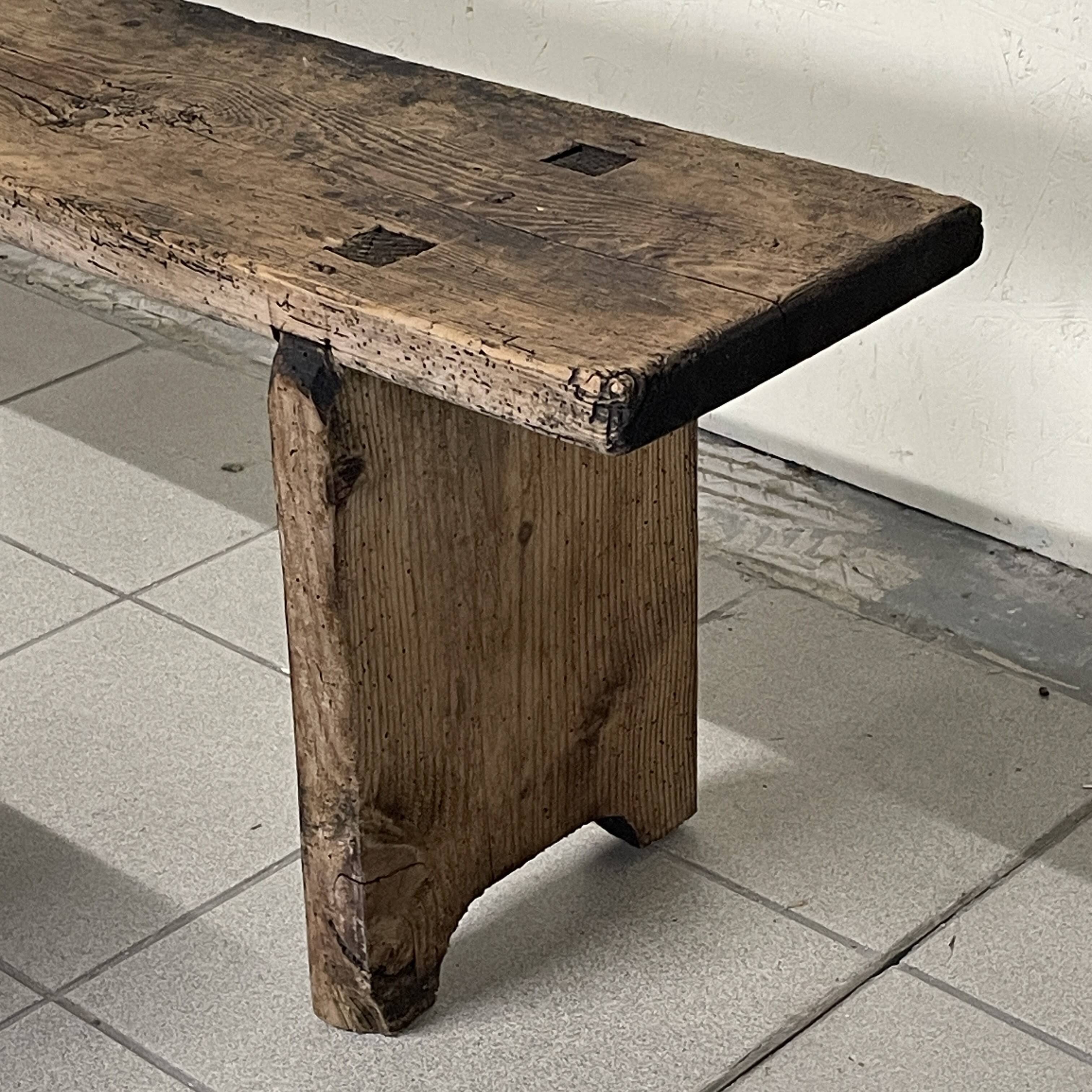 Pair of rustic benches, early 1900s
