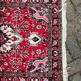 Antique Hand knotted Carpet, vintage rug with a medaillion in the middle