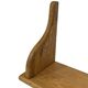 Vintage oak wall rack book shelf 1970s wood minimalist design