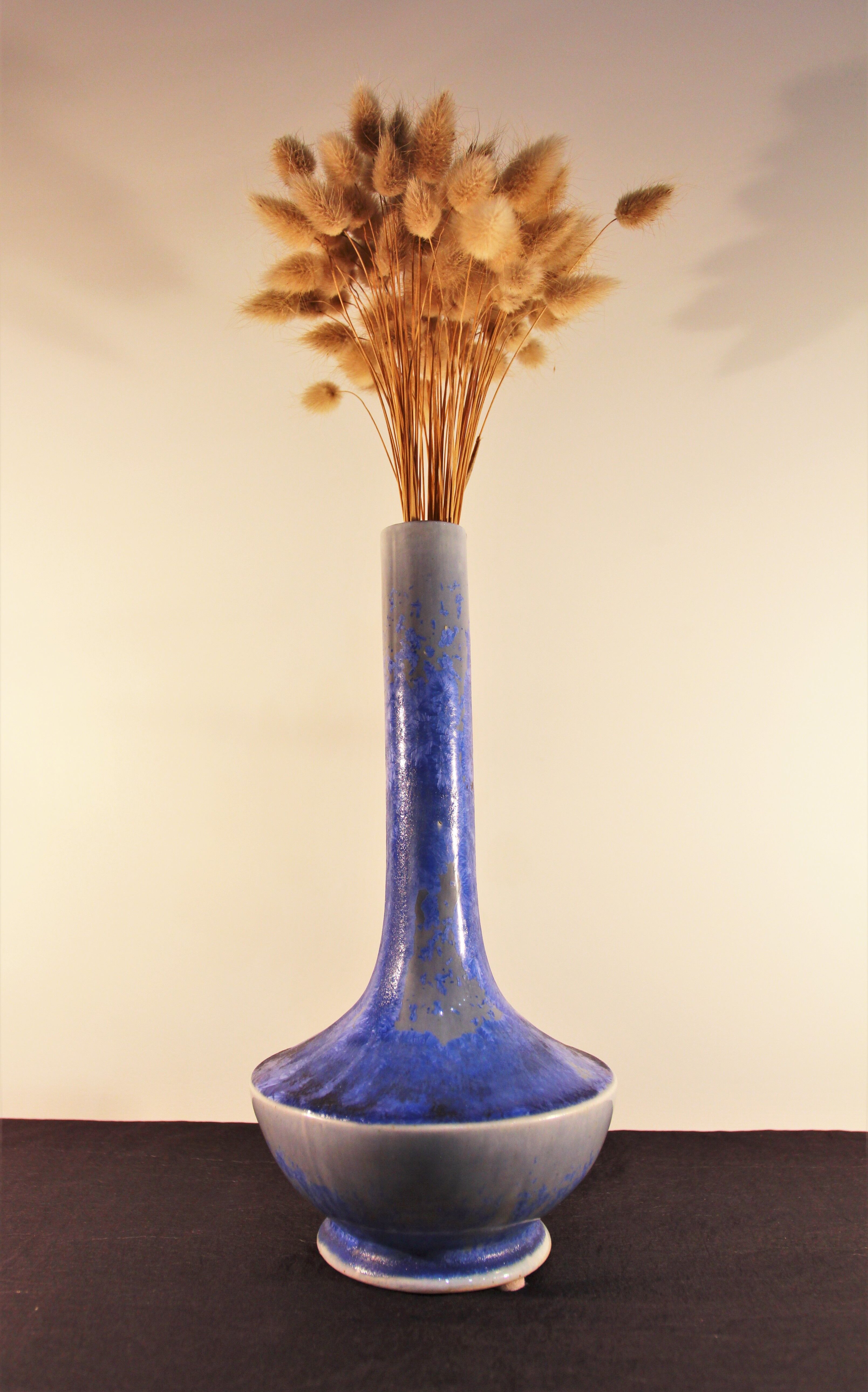 Soliflore in sandstone with crystalline enamels c. 1930-1940