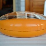 Orange clock JAZ model Marsic 1970's