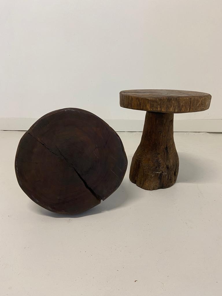 Brutalist mushroom stool