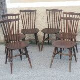 Series of 6 baumann chairs “tacoma model”