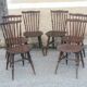 Serie de 6 chaises baumann "modèle tacoma'