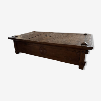 Table basse indonesian teak rice bed