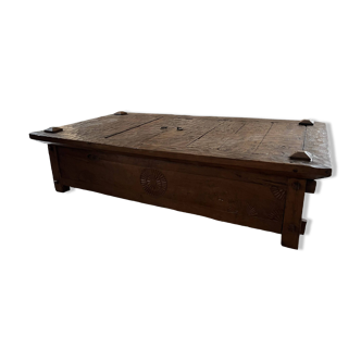 Indonesian teak rice bed coffee table