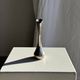 Vintage silver-plated soliflore vase in the shape of a ewer with a slender handle.