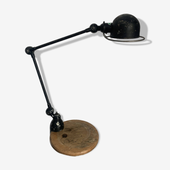 Vintage 1960 Jielde lamp 2 original matt black arms - 100 cm