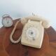 Vintage phone SOCOTEL S63 - Rotary dial - Ivory - 1975