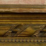 Table d'appoint, style louis xvi, bois doré, xixème siècle