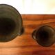 Pair of geometric Memphis candlesticks