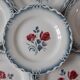 Set of 6 flat plates Digoin Sarreguemiens model Marinette