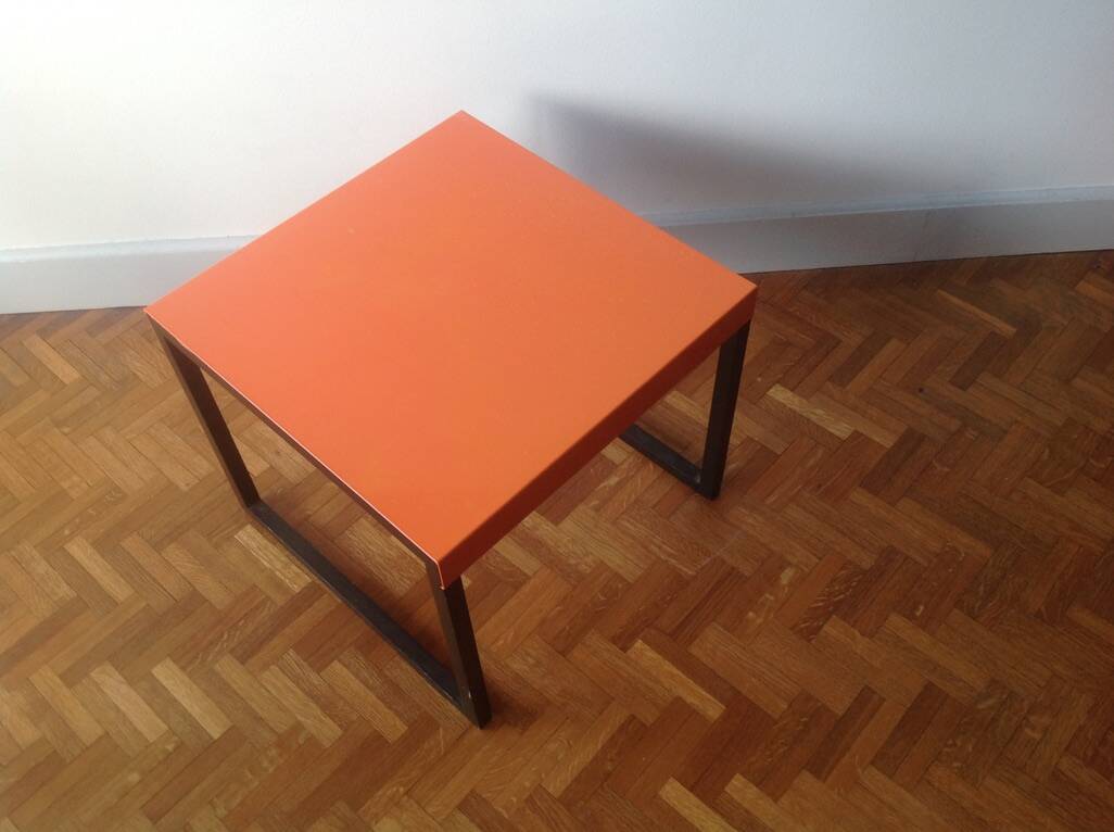 Orange coffee table Habitat model Kilo n° 1709