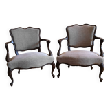 pair of Chippendale armchairs 1950