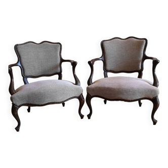 paire de fauteuils Chippendale 1950