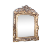 19 th wood and Stuk gold mirror