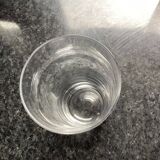 3 grandes verres en cristal dimension : hauteur -135 mm diamètre -0,75 mm