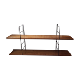String shelves metal and wood structure