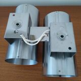 Wall light in chromed metal