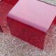 Set of 3 nesting tables in red plexiglass from the 70-80s