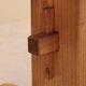 Table in solid elm, France, 1980s