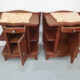 Pair of vintage bedside tables 40s