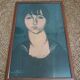 Portrait woman illustration Italian painter Amedeo Modigliani