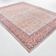 Tapis persan classique rose et bleu