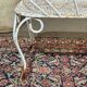 Banc de jardin en fer forgé des années 1950