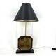 Georges Mathias brass etched table lamp, 1970s
