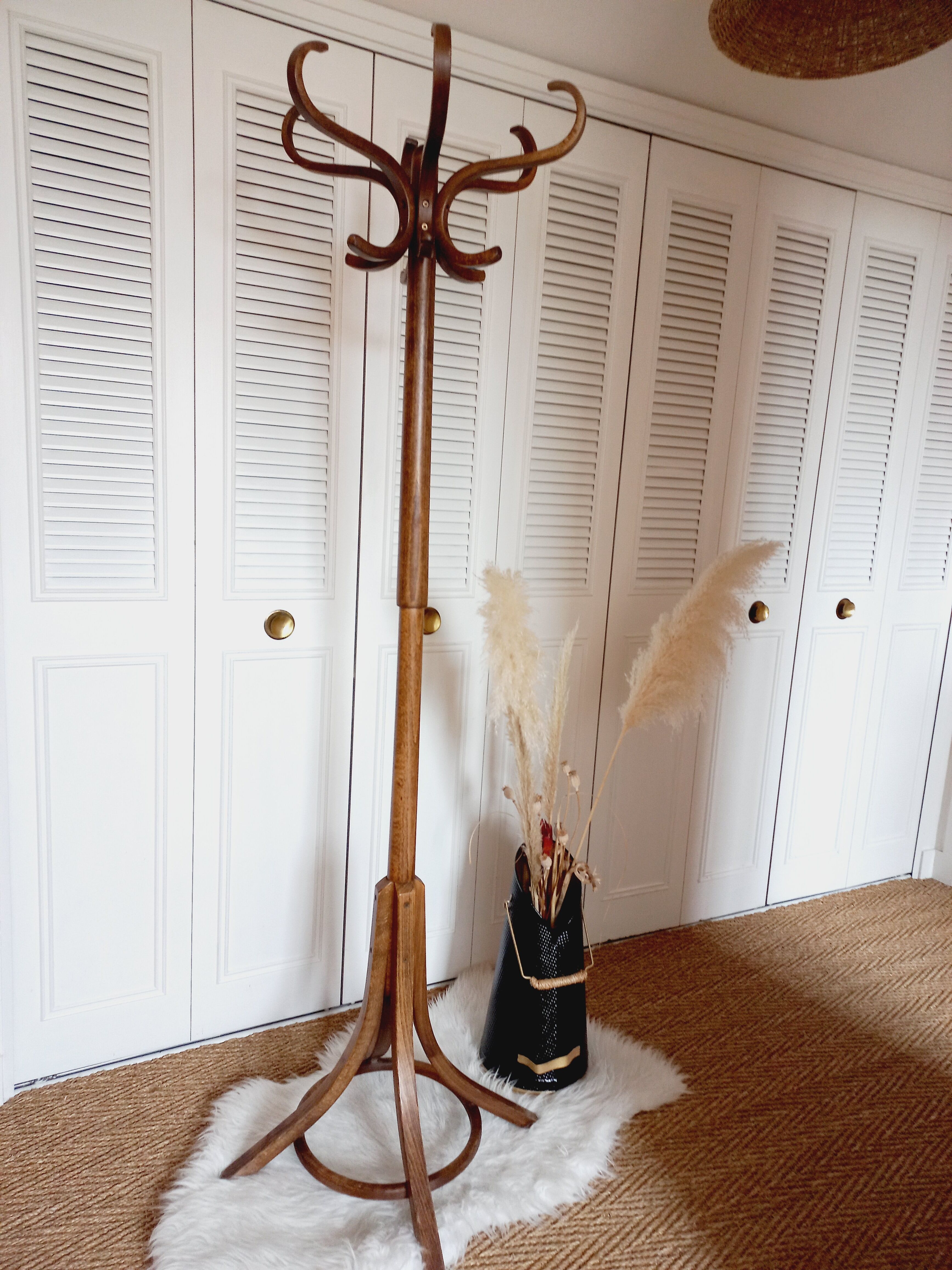Vintage parrot coat rack