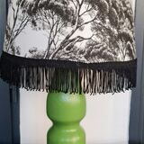 Lamp foot wood cabinetmaker abbat day cypress fabrics white and black