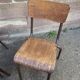 Set of 4 industrial chairs vintage school communities mullca 60s