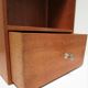 Wall shelf solid wood two niches a vintage drawer