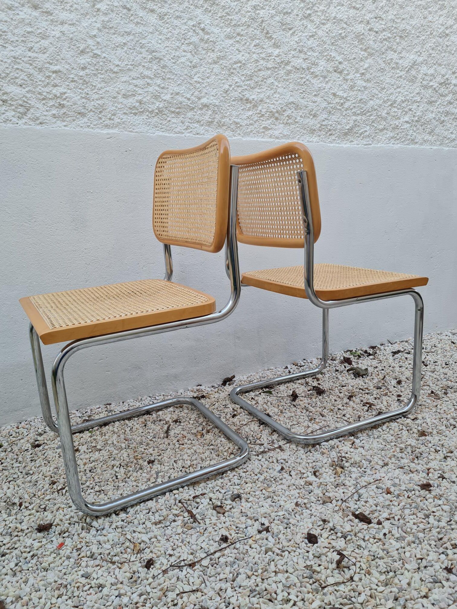Pair of B32 chairs by Marcel Breuer