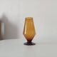 Vintage amber glass vase from the 60s/70s.