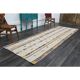 1970s Turkish Oushak Handmade Wool Cotton Beige Runner Rug 116x344