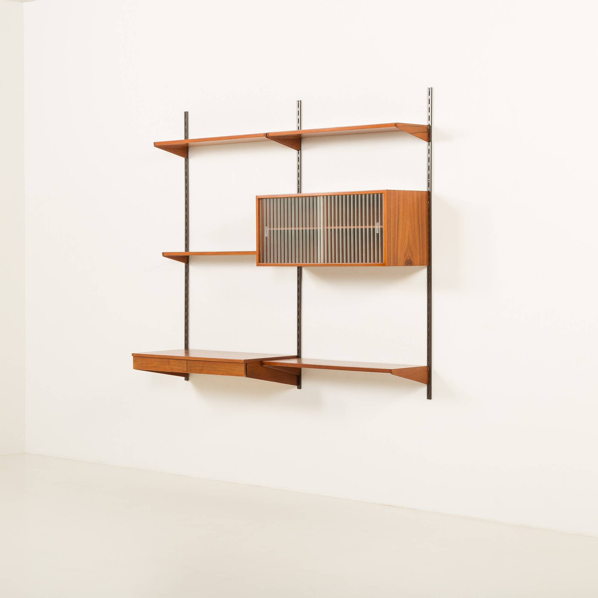 Kai Kristiansen shelving unit with a desk for FM Mobler, 1960s