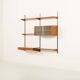 Kai Kristiansen shelving unit with a desk for FM Mobler, 1960s