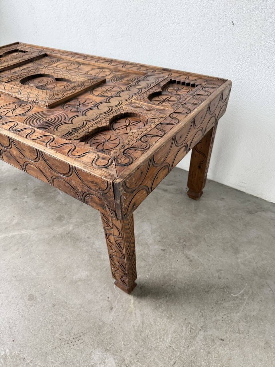 Savoyard folk art coffee table
