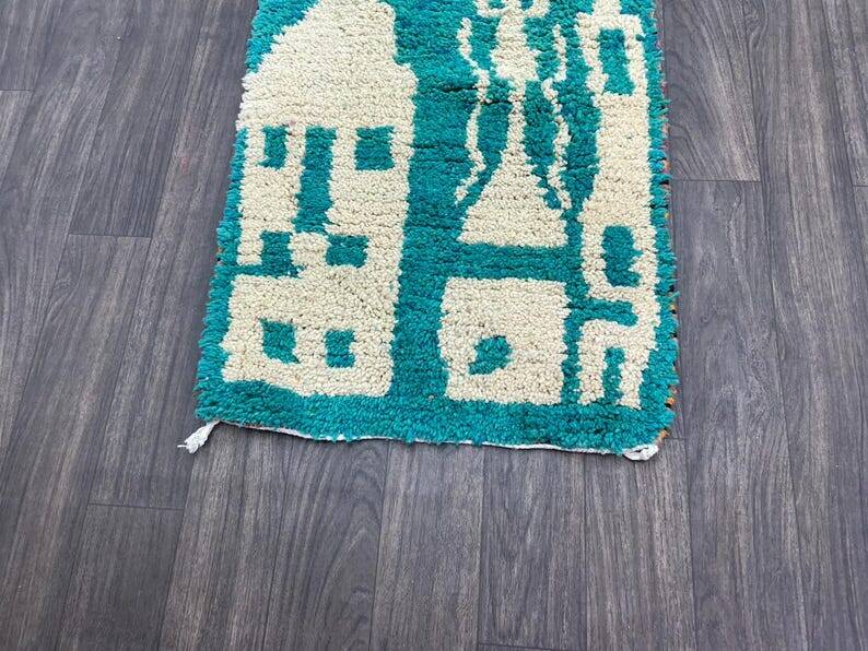 Handmade hallway rug 300cm x 70cm