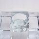 Glass tealight candle holder